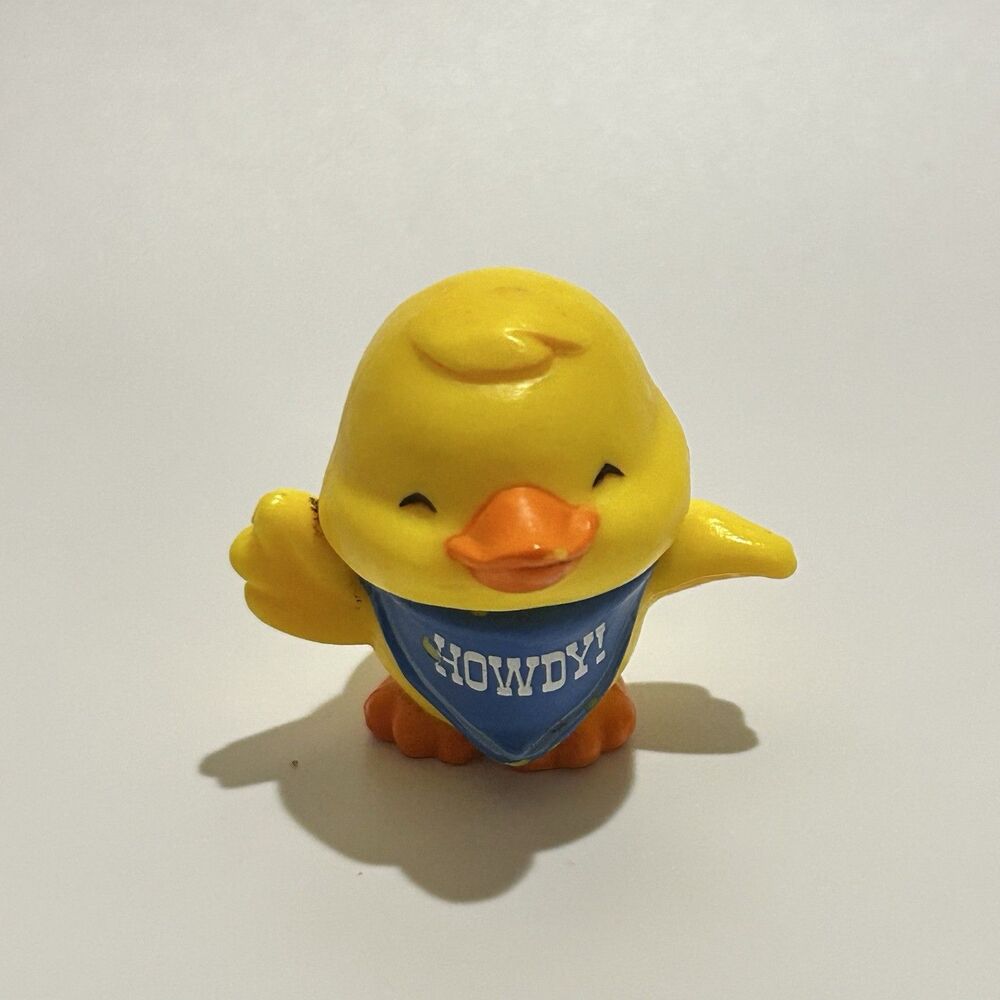 Hallmark 1983 Merry Miniatures Duck Figure Howdy 1.5” RARE HTF